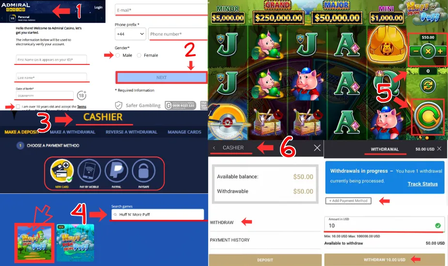 Play for real money